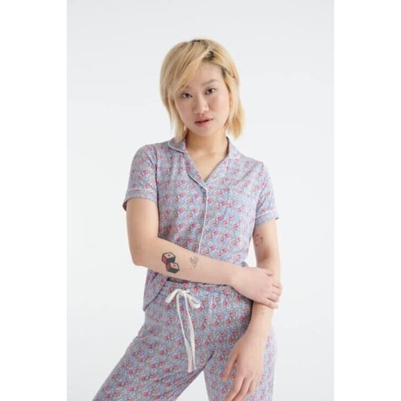 Betsey Johnson x KNIX Pyjama Sleep Top Flower Flourish ( L ) - Picture 1 of 3